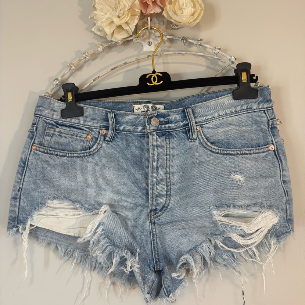 Women's Distressed Denim Shorts